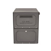 Architectural Mailboxes Oasis Locking Post Mount Mailbox Graphite Bronze 5100Z